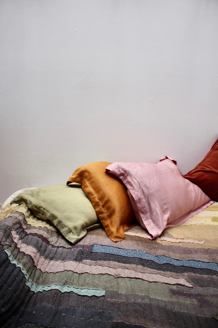 New! Organic Lotus Fabric- Pillow Case Set of 2 Cases -MTO - Pre order - Organic - US Standard Size - Ships before Dec 15th