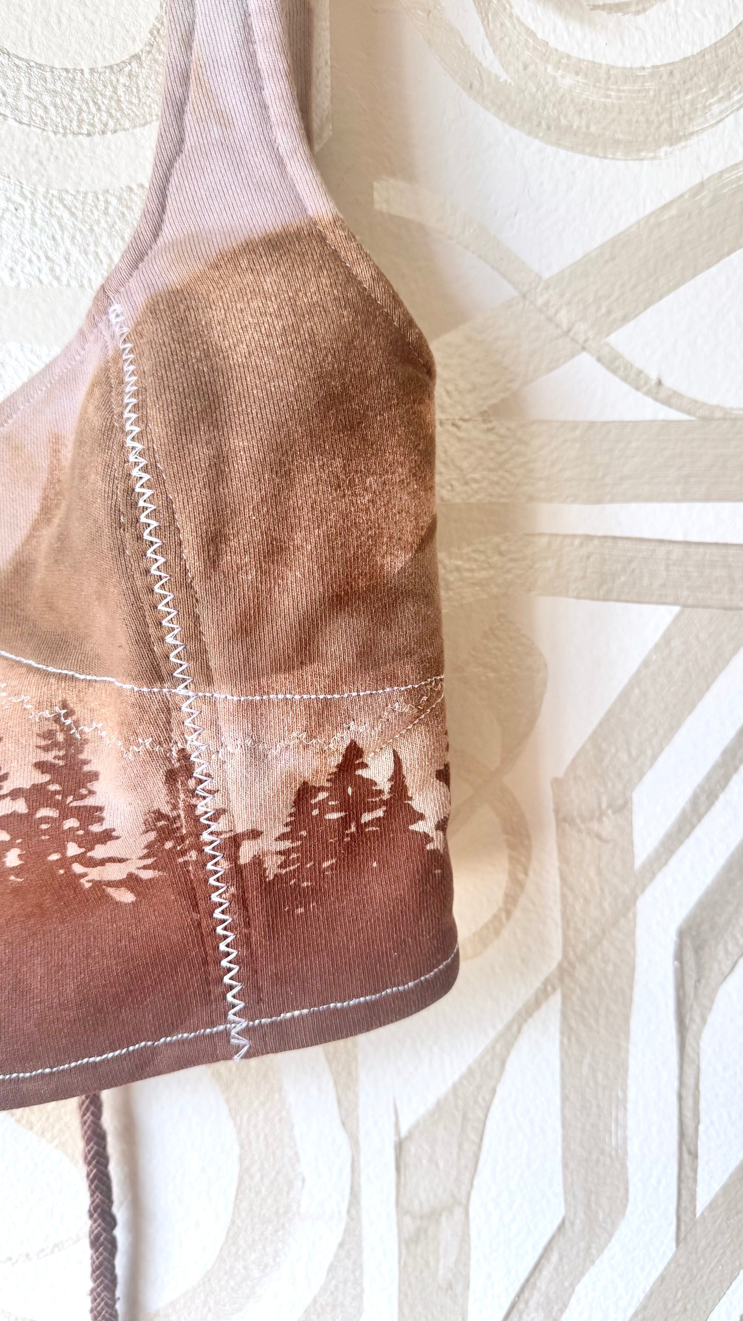 MTO slot - Mauve Dusty Blush pink Forest Corset Bustier Top - XS - XL