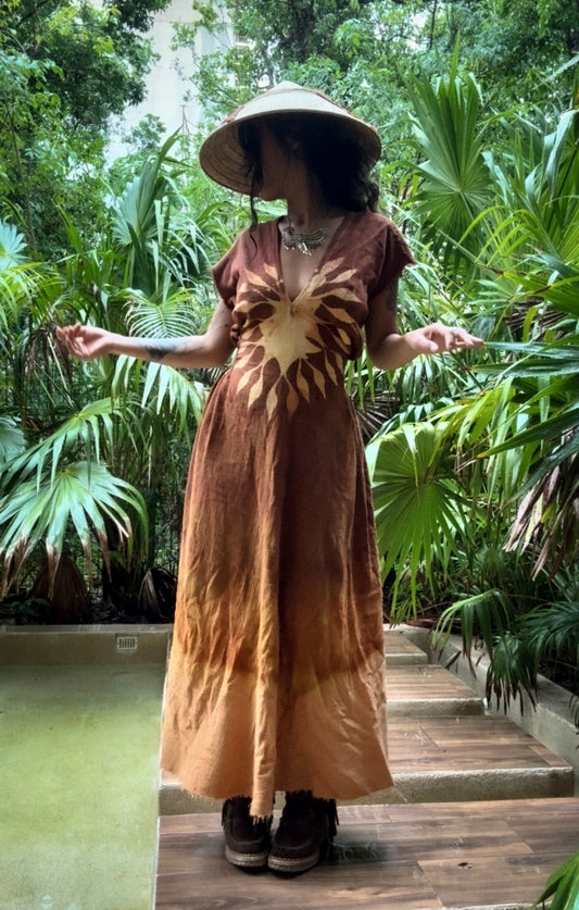 S/M/L- The SUN Dress - Solar power- Henka transformable Dress - 100% Cotton- 4-6 WEEKS to make