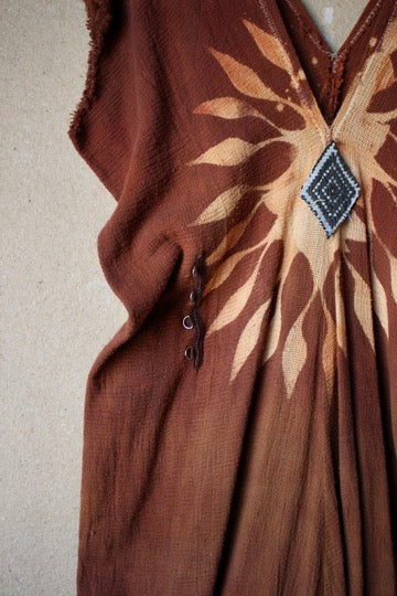 RTS - MAXI Long Solar Sun Dress Henka Dress 3 -Fits S/M/L/XL -Maxi- Tie back Rope