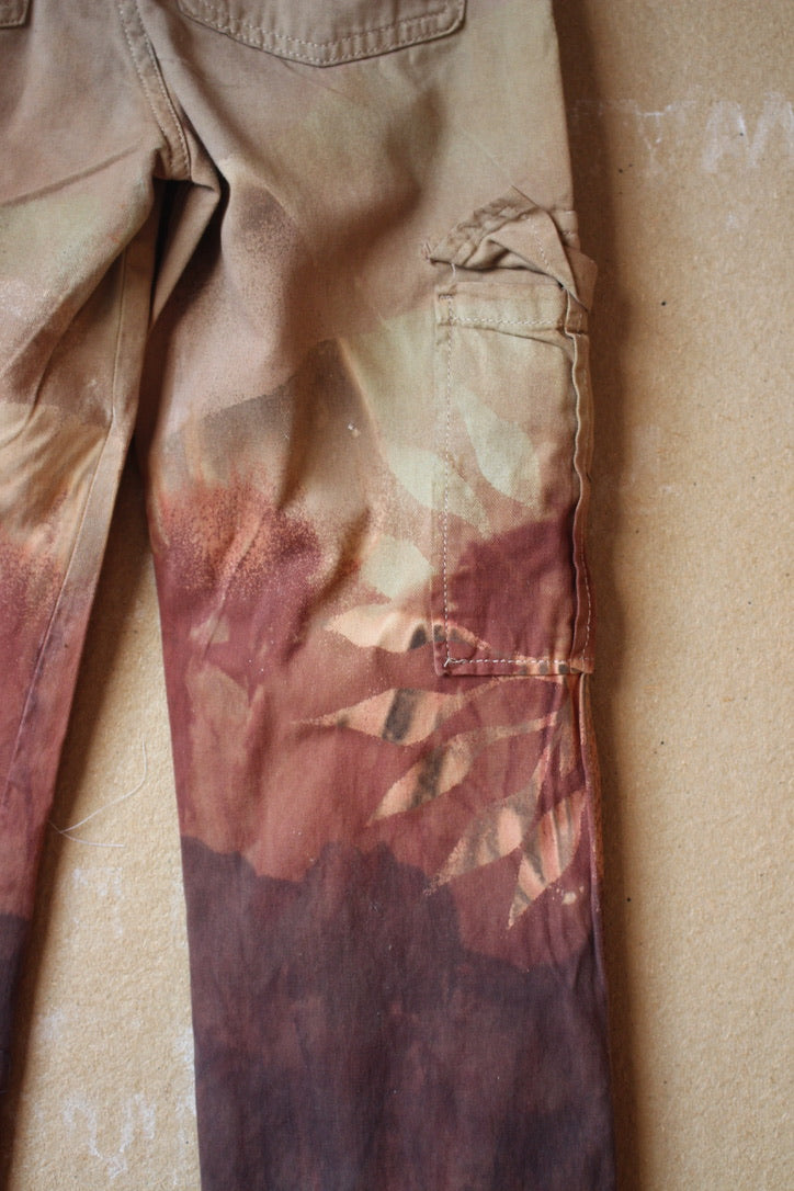 New! XS - Size 0 - Lunadala Cotton Cargo Pants- Upcycled - Marked down Sale( see back)