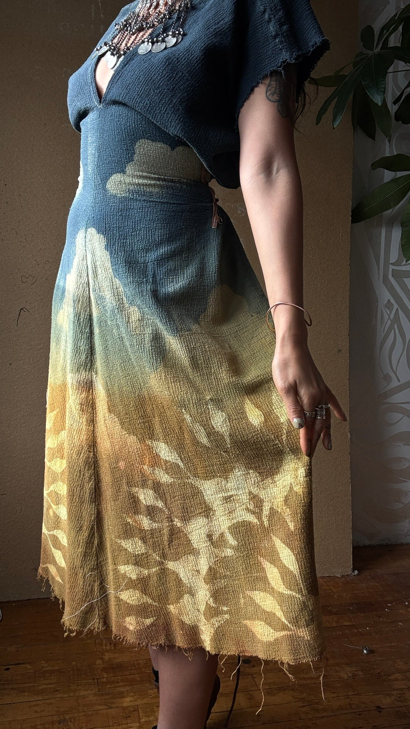 MTO -The Grand Risings Henka Dress - 100% Cotton (deadstock fabric) - One size fits s/m/L - Transformable dress tie backs