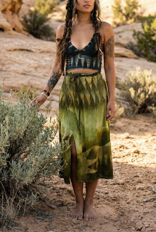 XS & Small - Moon Mountainous Bustier tank top - 96%cotton 4% Spndx