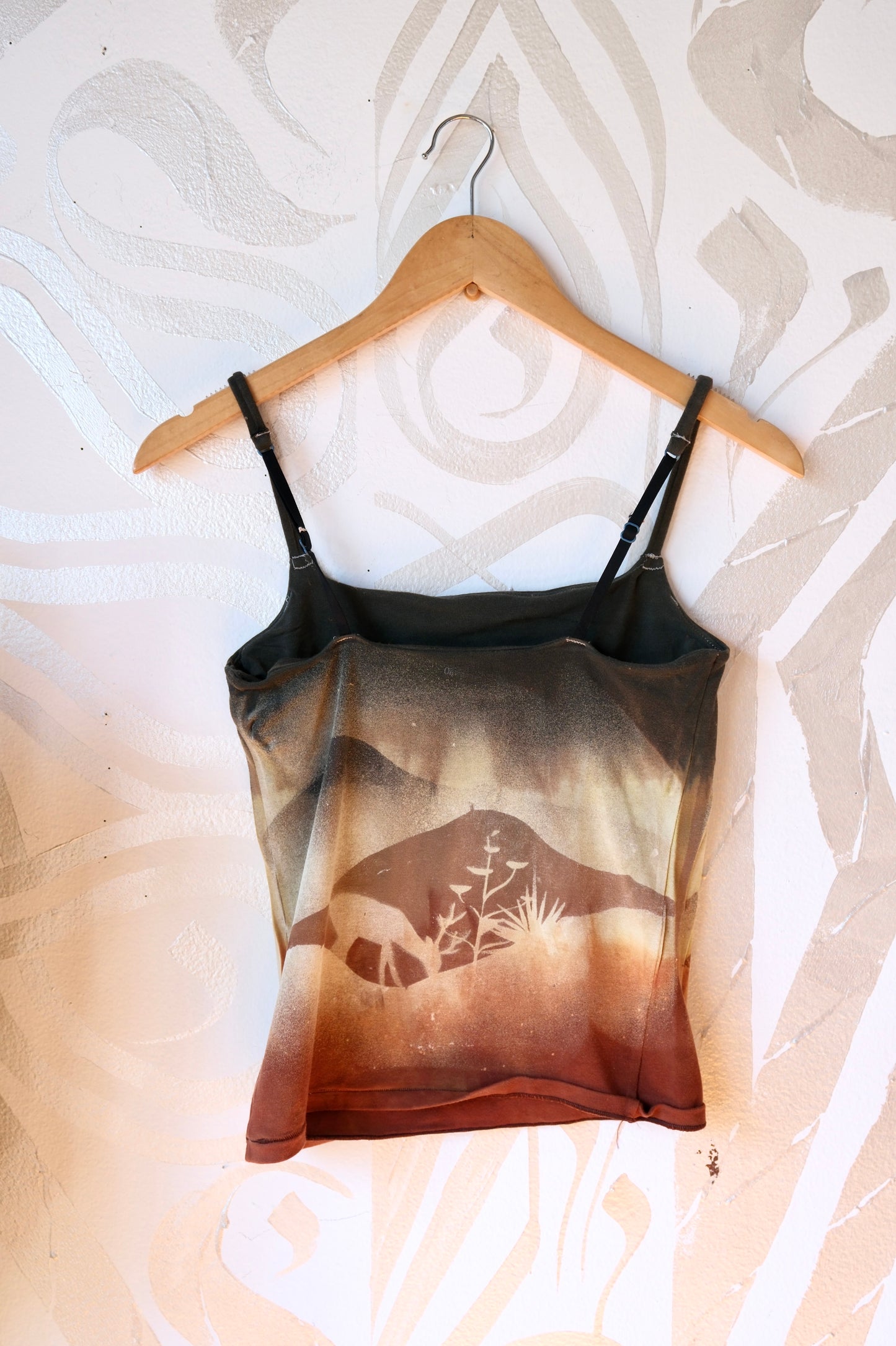Medium-Stark Night Deer- Cami Tank Top - 91% organic cotton and 9% elastane