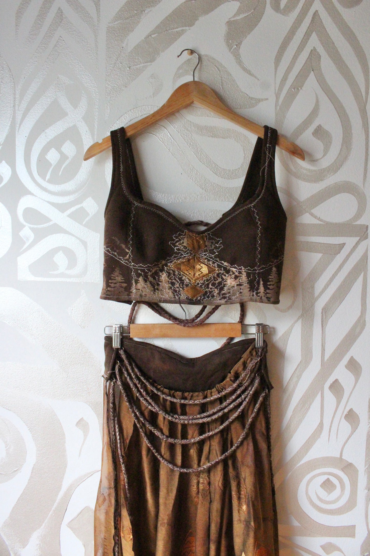 MTO - The Rug Spell Corset Top -XS-XL - Place in notes your size :) Read caption- Dark Umber brown or Emerald/Olive green