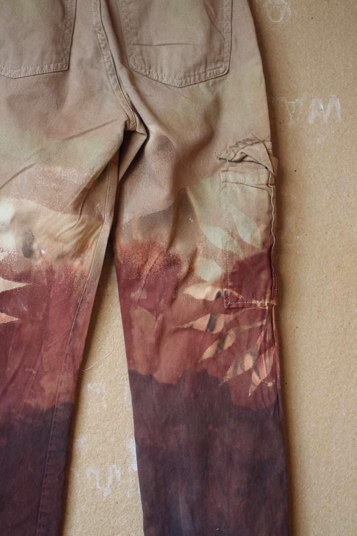 New! XS - Size 0 - Lunadala Cotton Cargo Pants- Upcycled - Marked down Sale( see back)