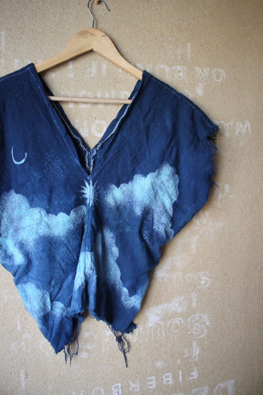 RTS Midnight Sky Henka Top - Fits XS/S/M - Tie Back