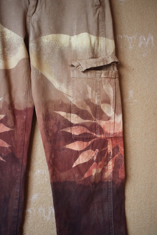 New! XS - Size 0 - Lunadala Cotton Cargo Pants- Upcycled - Marked down Sale( see back)