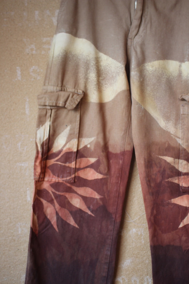 New! XS - Size 0 - Lunadala Cotton Cargo Pants- Upcycled - Marked down Sale( see back)