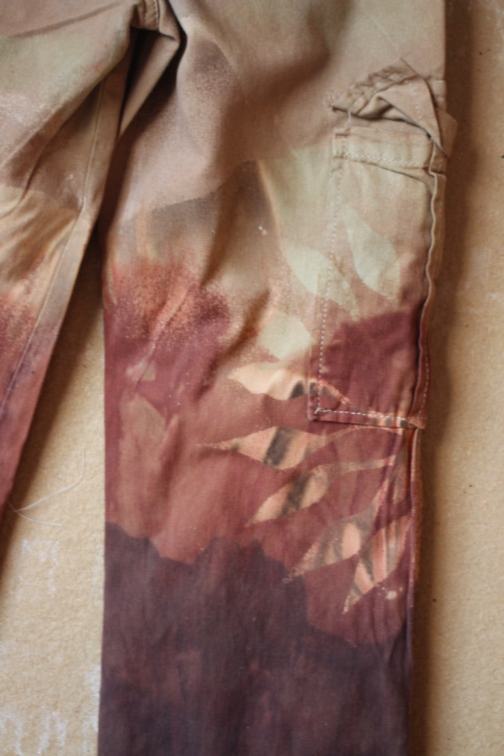 New! XS - Size 0 - Lunadala Cotton Cargo Pants- Upcycled - Marked down Sale( see back)