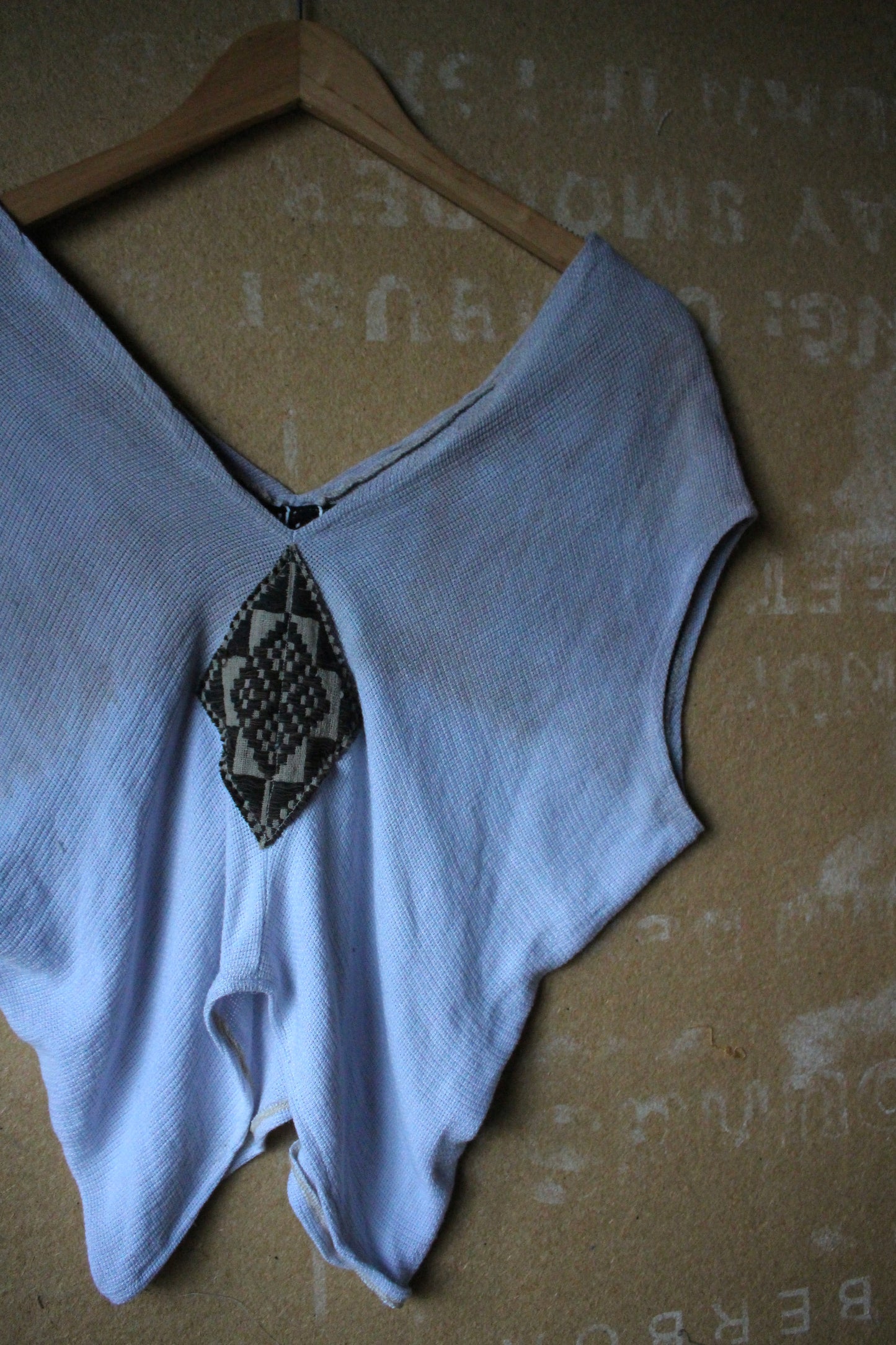 Iced lavender Henka Top - Fits XS/S Integration- 100%Cotton - Deadstock fabric- Regenera-zhinh