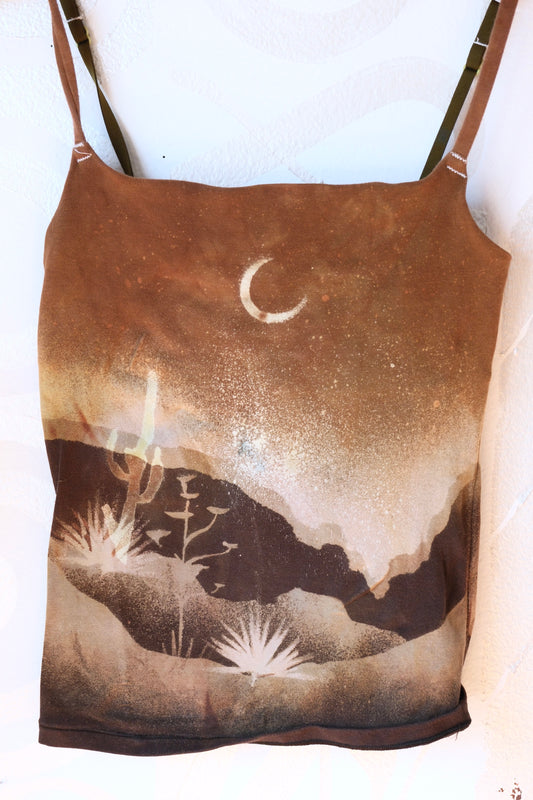 Small - Earth Soil - Cami Tank Top - 91% organic cotton and 9% elastane
