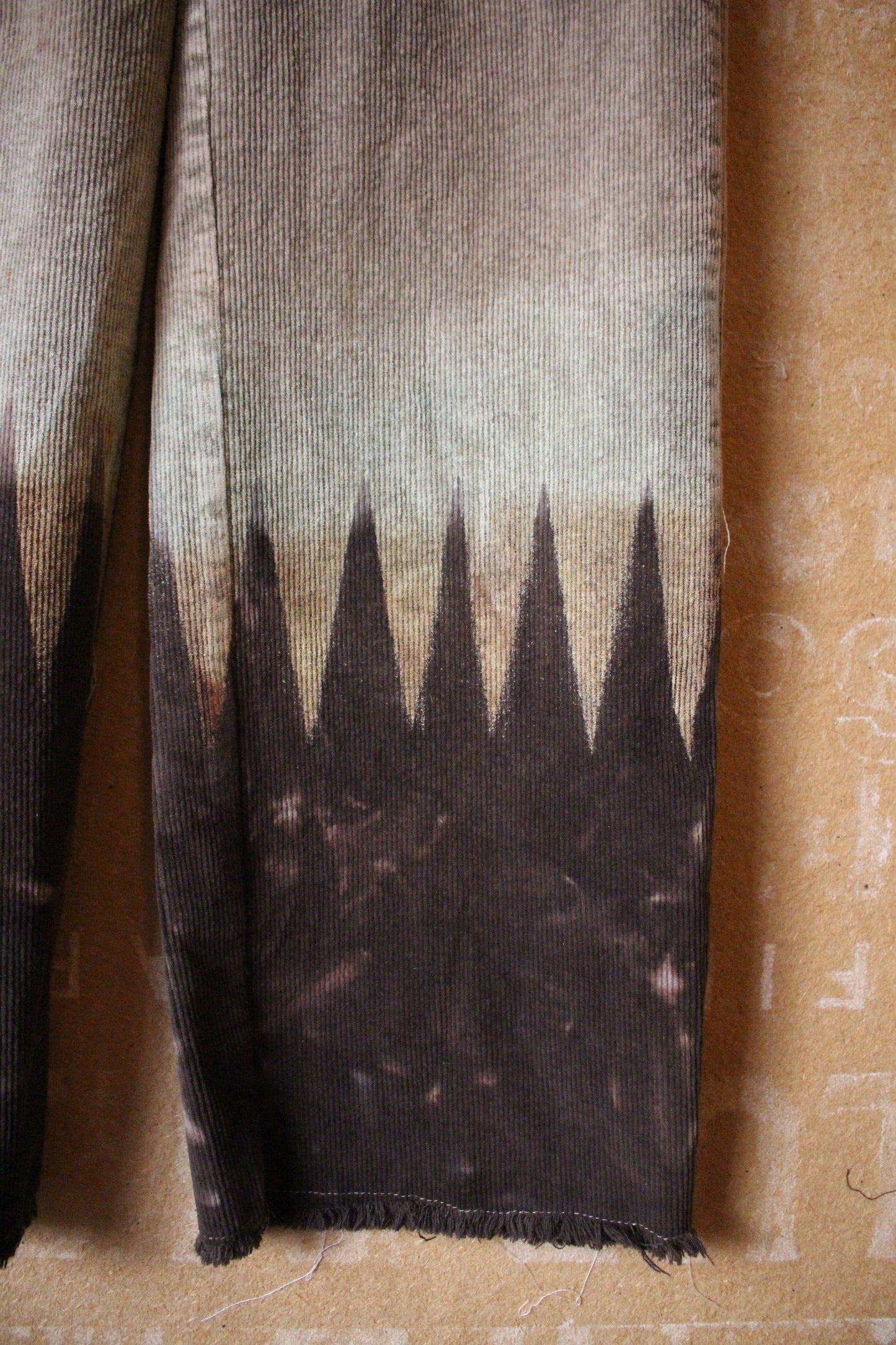 Small - Mountains -Cordorouy Pants - Upcycled