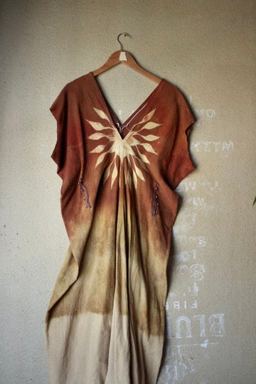 New! RTS Solar Sun Dress Henka Dress -Fits S/M/L/XL -Maxi/Midi - Tie back Rope