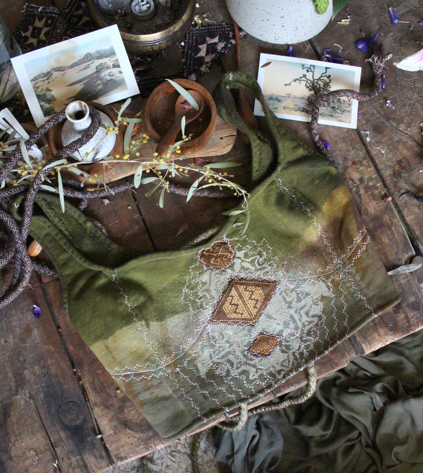 MTO - The Rug Spell Corset Top -XS-XL - Place in notes your size :) Read caption- Dark Umber brown or Emerald/Olive green