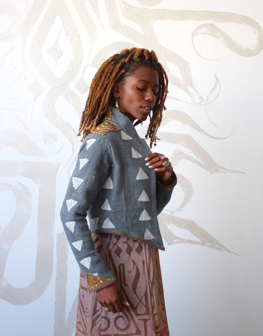 XS- Mudcloth Cadet Jacket 2