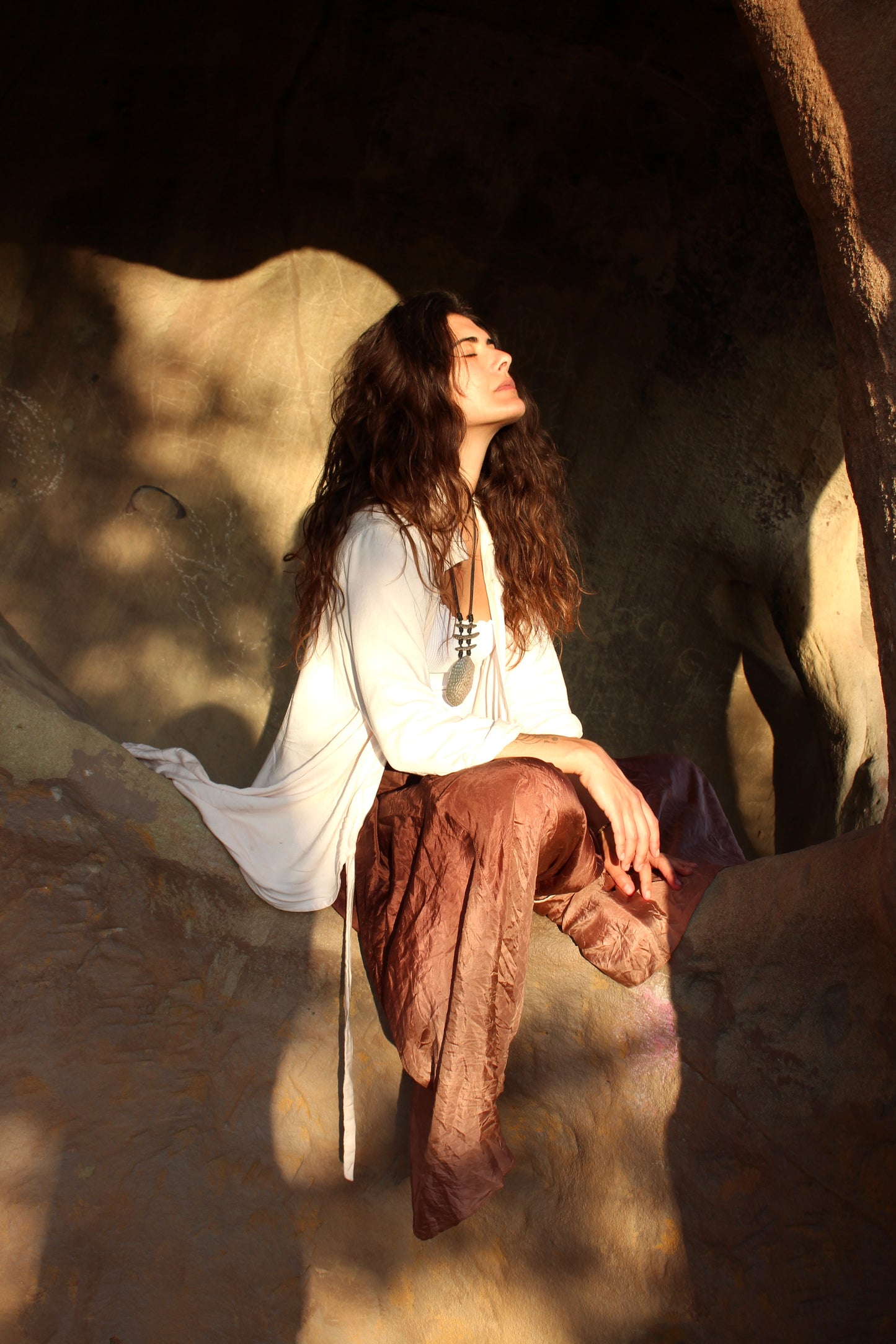 MTO- UNDYED/WHITE Collard Wrap Top/Cover Up - Zhinh Basics- Organic Lotus Waste Vegan "Silk"- MADE TO ORDER 2-3 weeks-Milky Soft