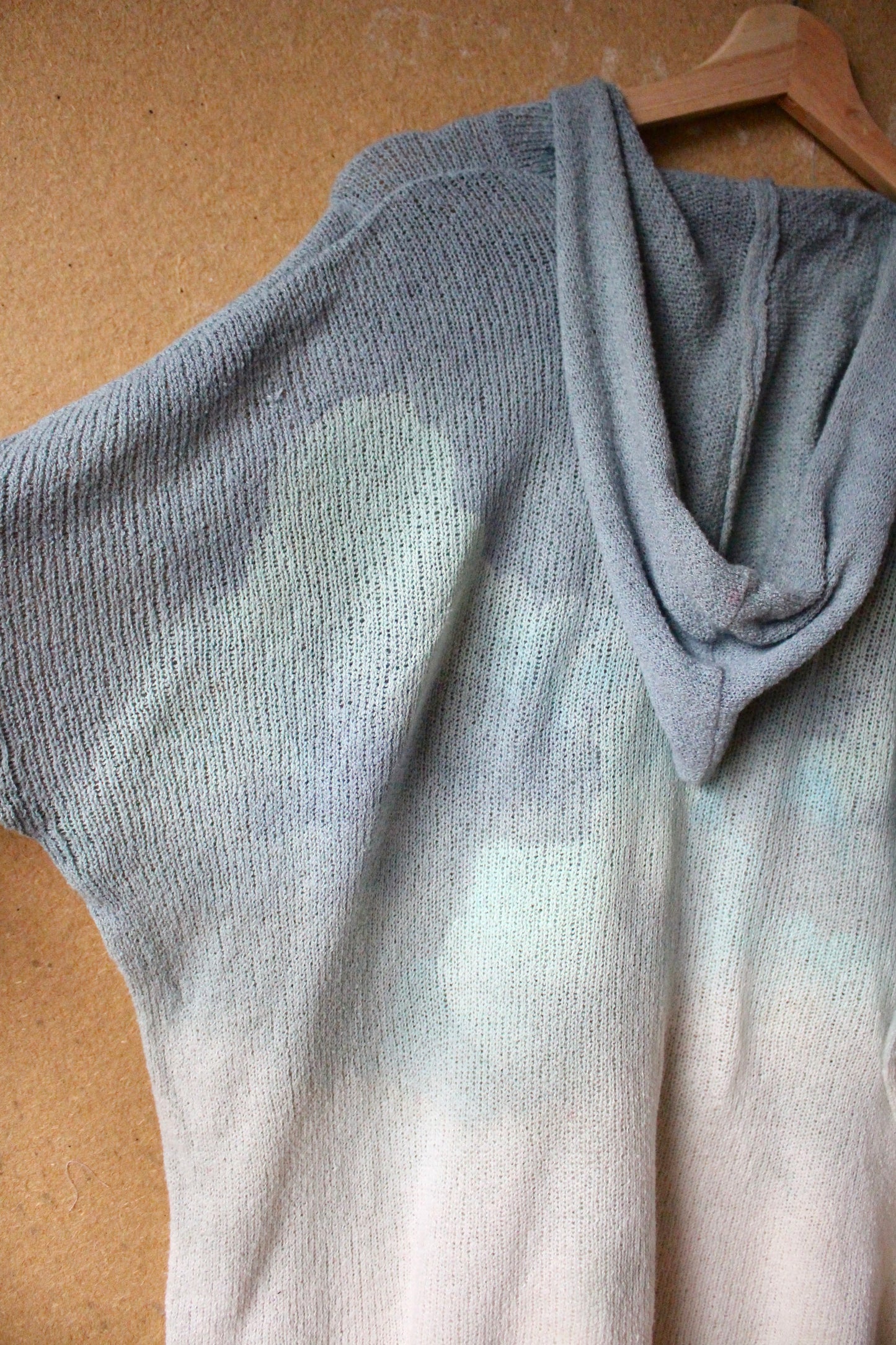 Small-Medium - Blue skies Hoodie sweater - - FLAX brand x Zhinh - 88% Cotton 12% nylon