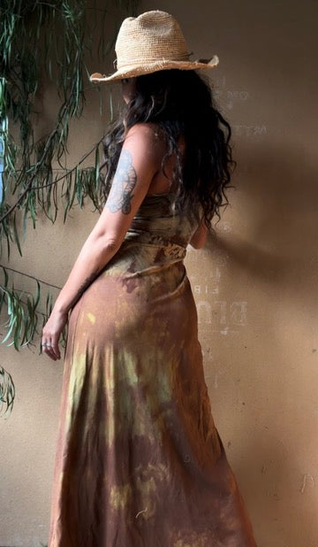 Small - OXIDATE Slit Dress - Bamboo/Cotton/5%Spandex - recommended for 5.5ft and shorter