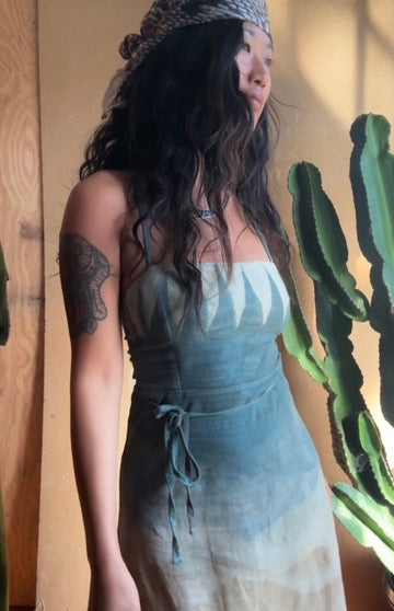 Small - Mountain Dress  - Stretchy Linen/Rayon