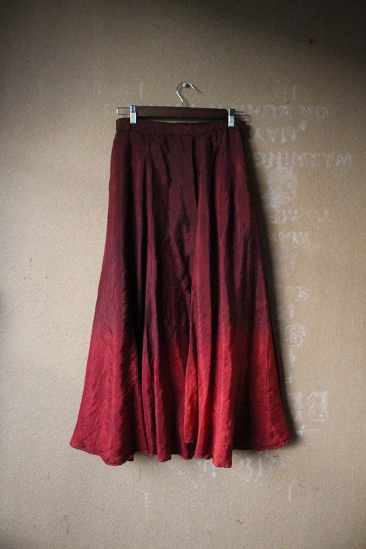 XS - Venus Silk Skirt - 100% Ahisma Peace silk - Lined skirt