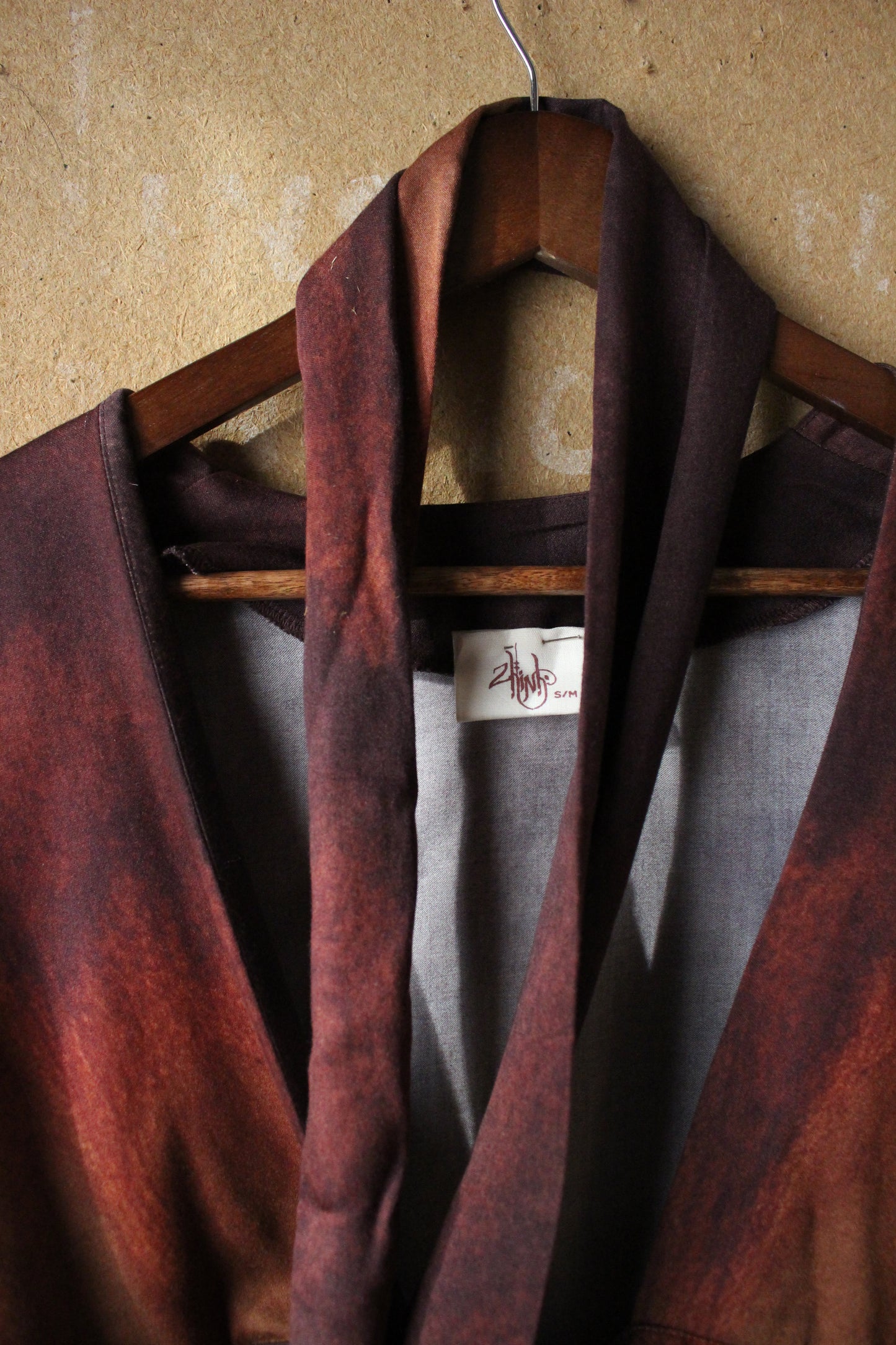 1 PRE-ORDER Slot - OXIDATION Of the World - Kimono Wrap top - Rusty Sign in Thailand - Milky Lotus Waste Fabric- XS/S  S/M.  M/L