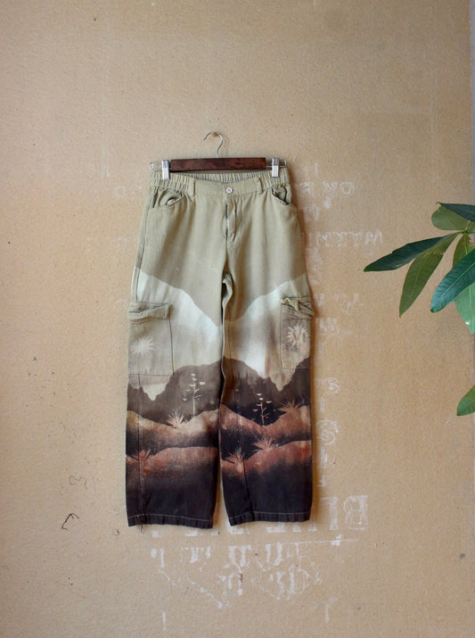 New! XS - Short - Taupe Desert Pants - 100% Cotton - Regenera-zhinh - Breathable light-medium weight