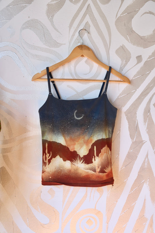 Large- Sedona Desert Hike 2- Cami Tank Top - 91% organic cotton and 9% elastane
