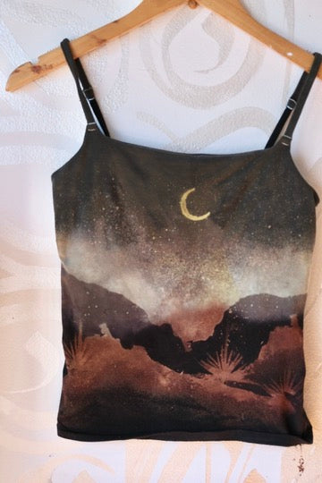 Medium - Stormy Night-  Cami Tank Top - 91% organic cotton and 9% elastane