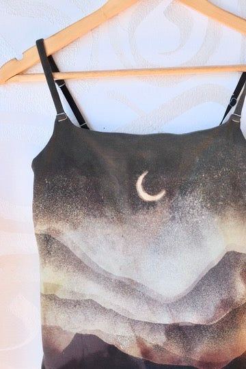 Medium - Stark Foggy Eve - Cami Tank Top - 91% organic cotton and 9% elastane