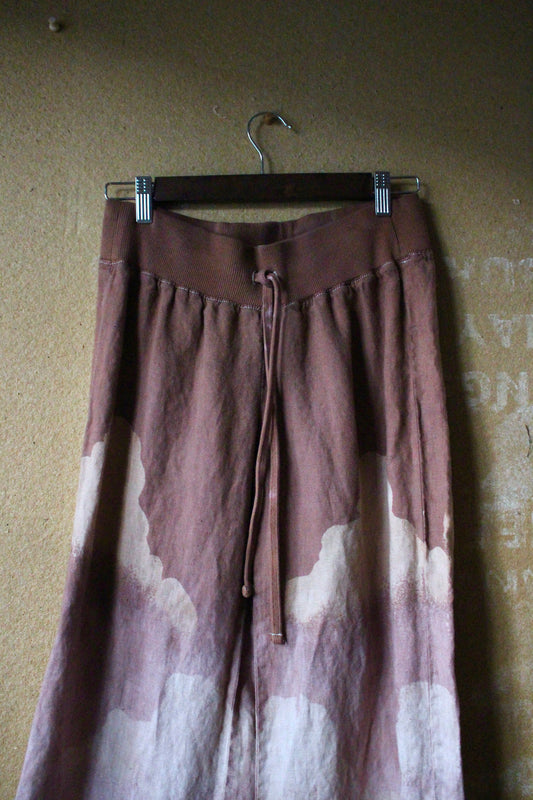 Small - Mauve Linen Pants -100% linen
