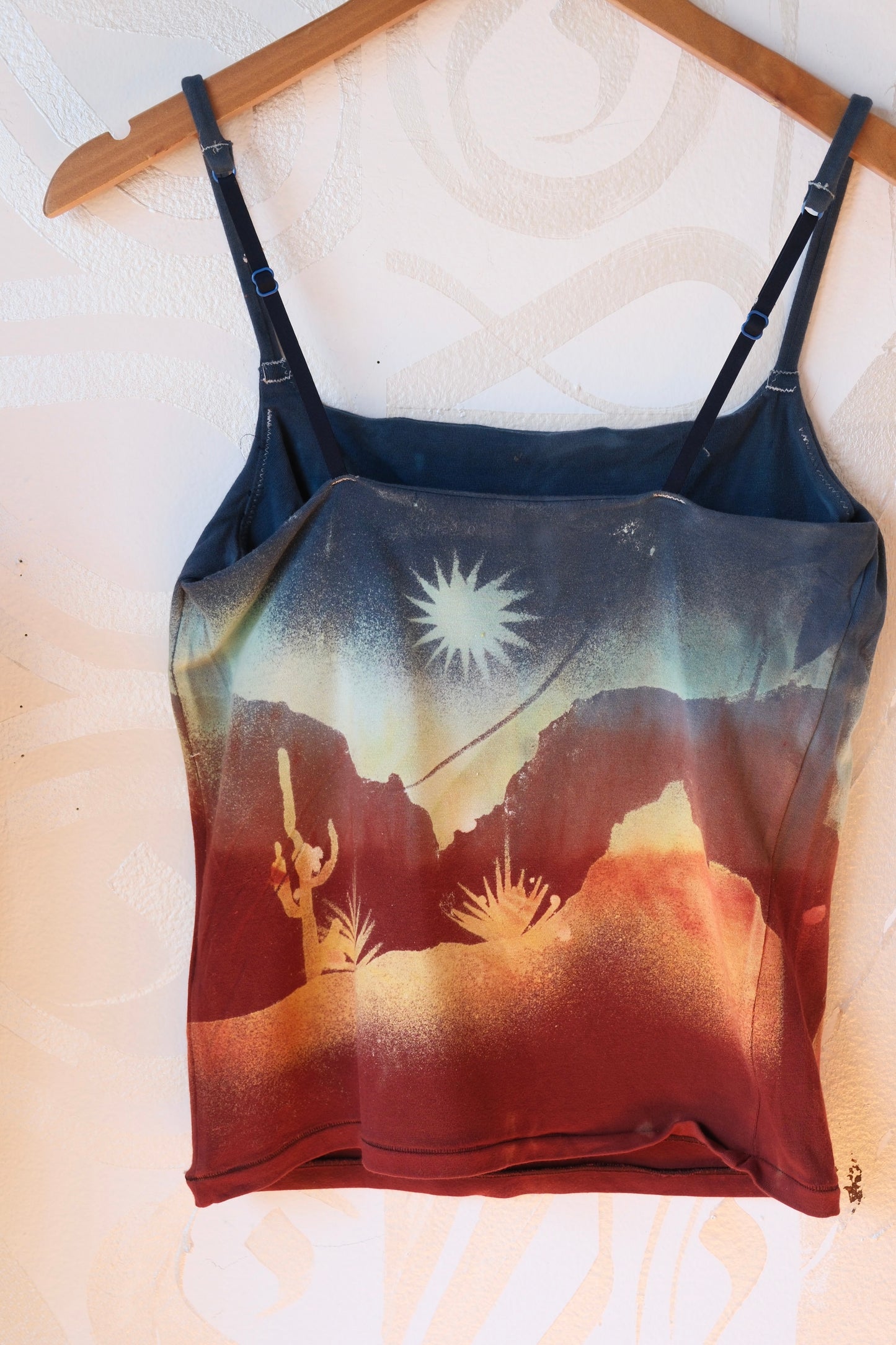 Large- Sedona Desert Hike- Cami Tank Top - 91% organic cotton and 9% elastane