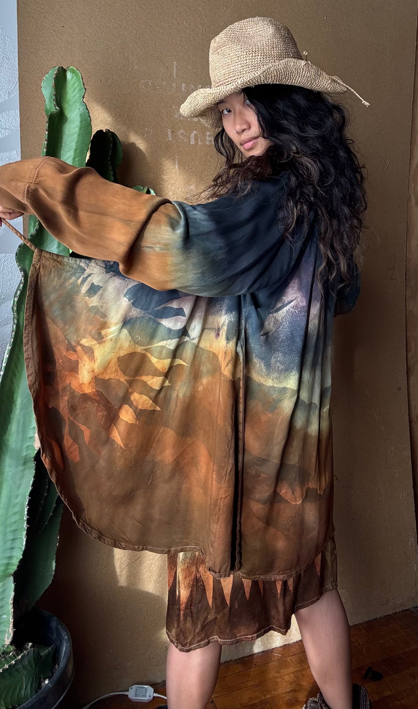 S/M - Grand Risings Wrap Top - Lotus agricultural waste silk- vegan silk - Milky soft- fluid - medium weight