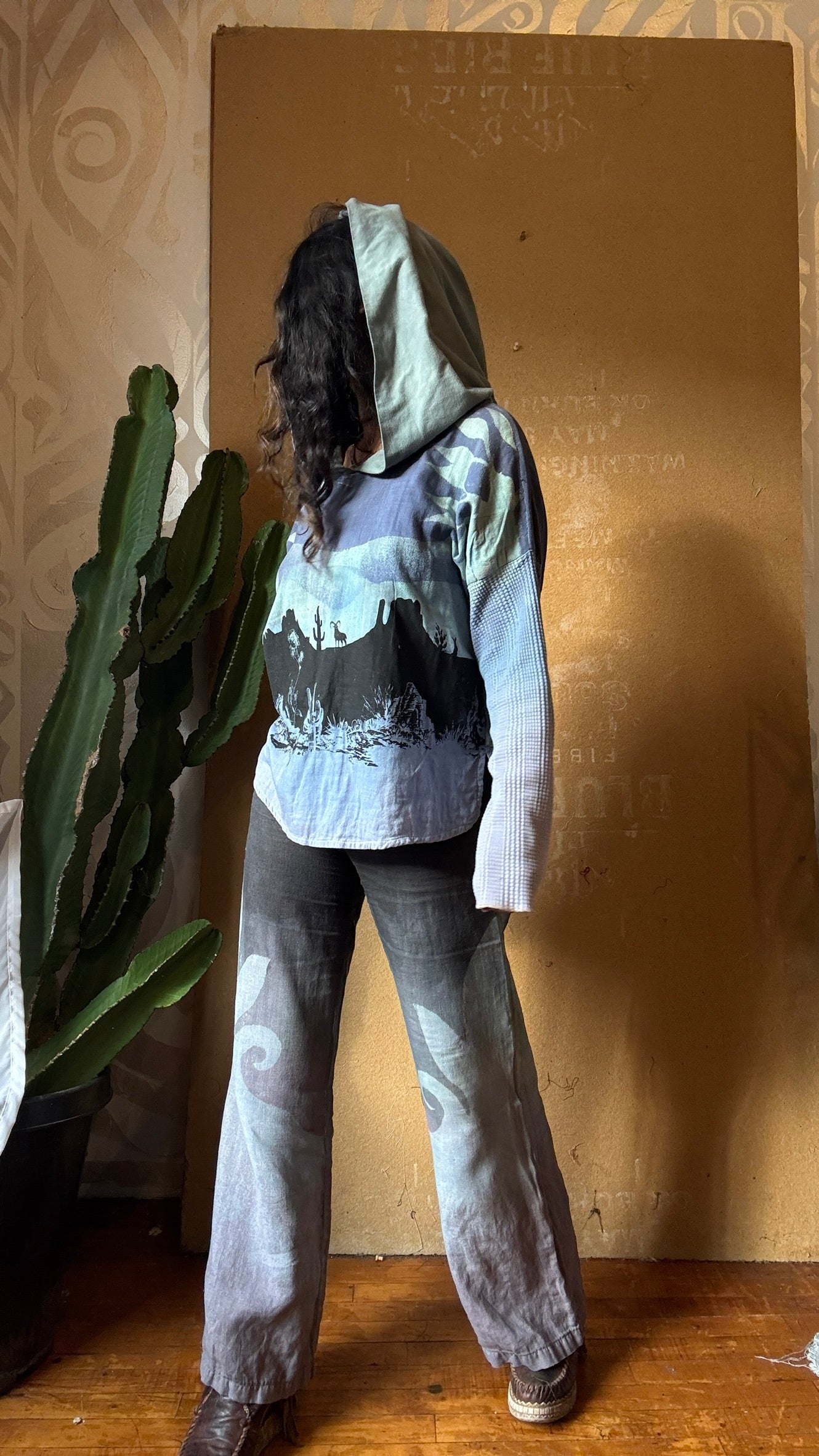 XS/ Small - Shapes of my Soul - Desert Blues- 100% Linen