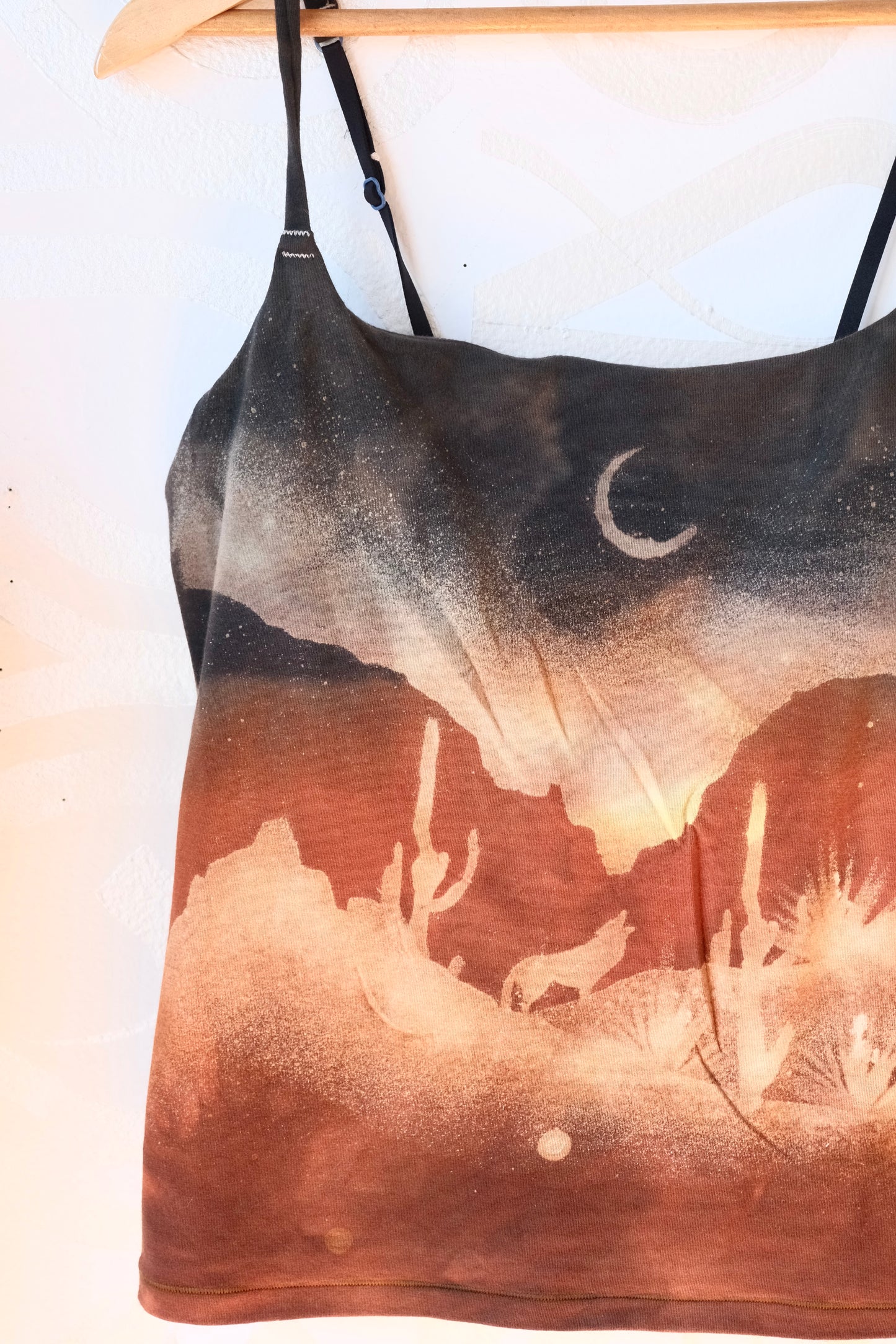 XL-  Canyon Midnight Eve- Cami Tank Top - 91% organic cotton and 9% elastane