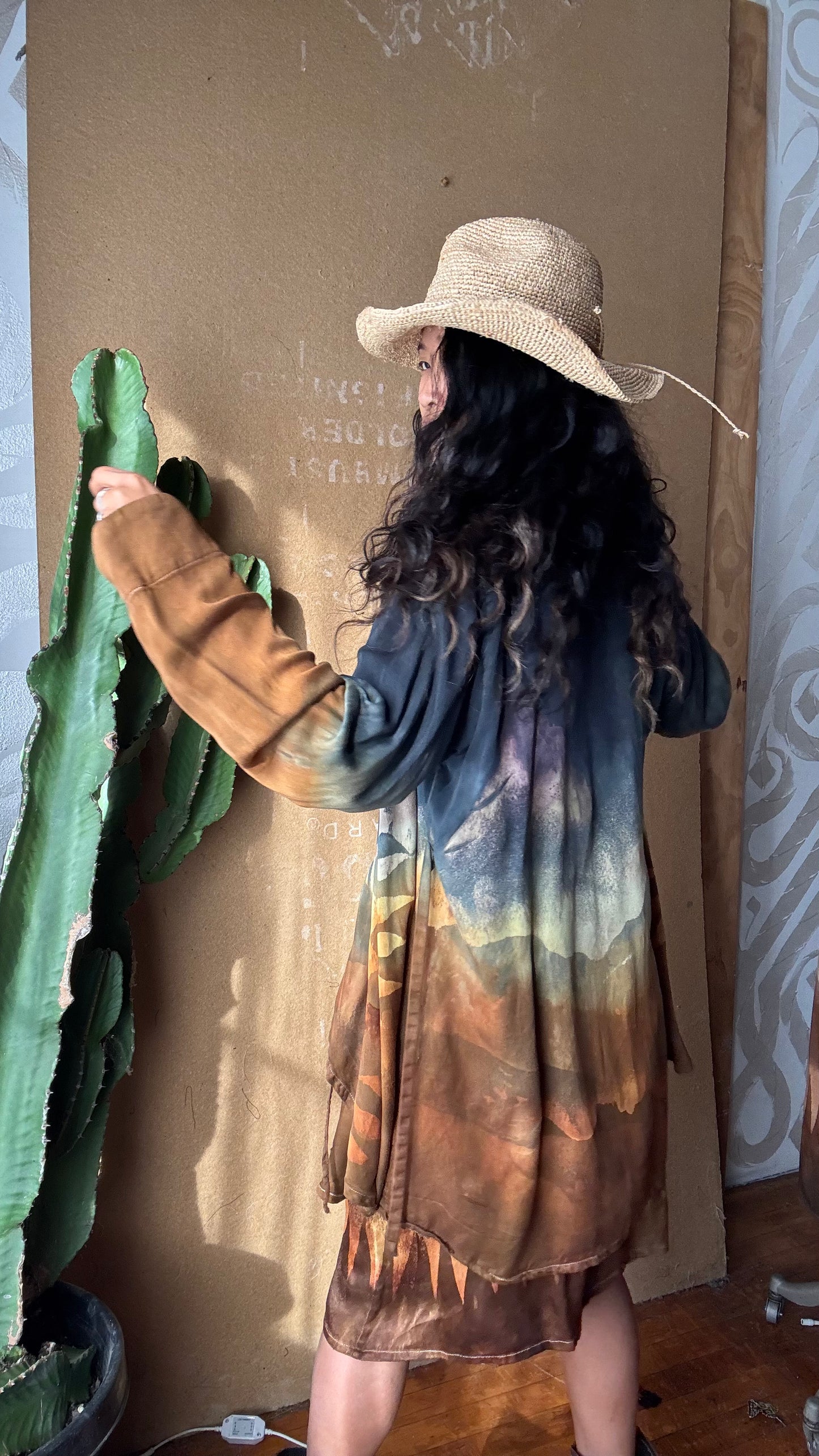 S/M - Grand Risings Wrap Top - Lotus agricultural waste silk- vegan silk - Milky soft- fluid - medium weight