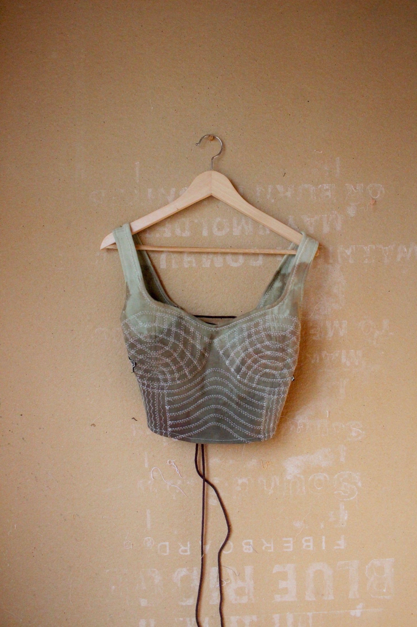 Small/Medium - Moss Agate Continuum Corset Top