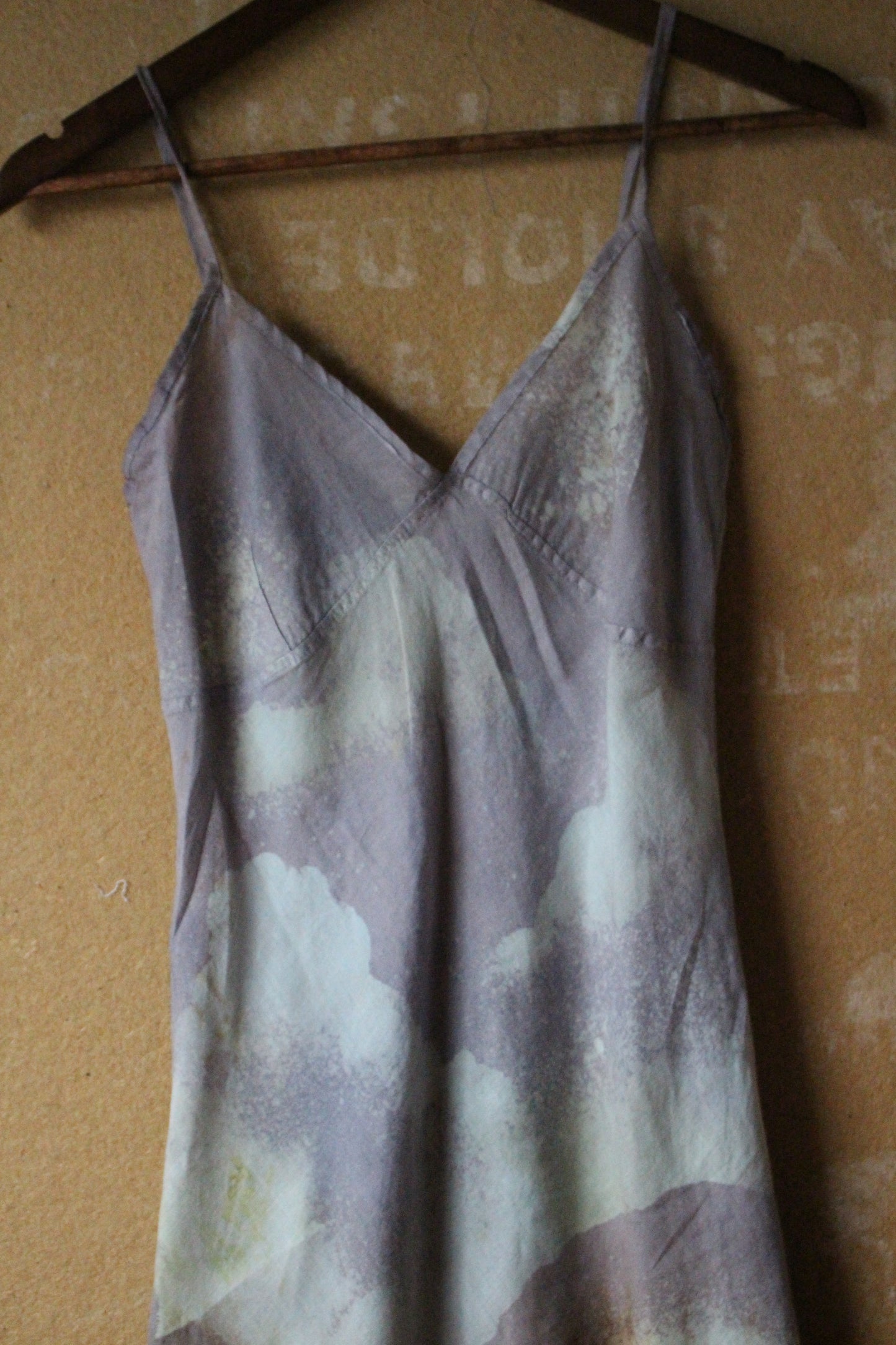 Fits XS-Small - Unique Hem Slit Linen Dress - 100% Linen Dress Upcycled