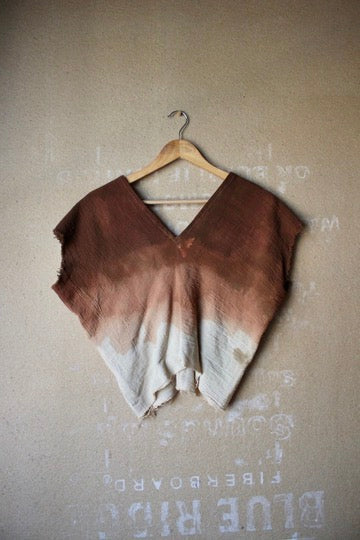 Solar Henka Top 1 - 100% Open weave novelty Cotton - (deadstock fabric) - slightly marked down for back dye mark