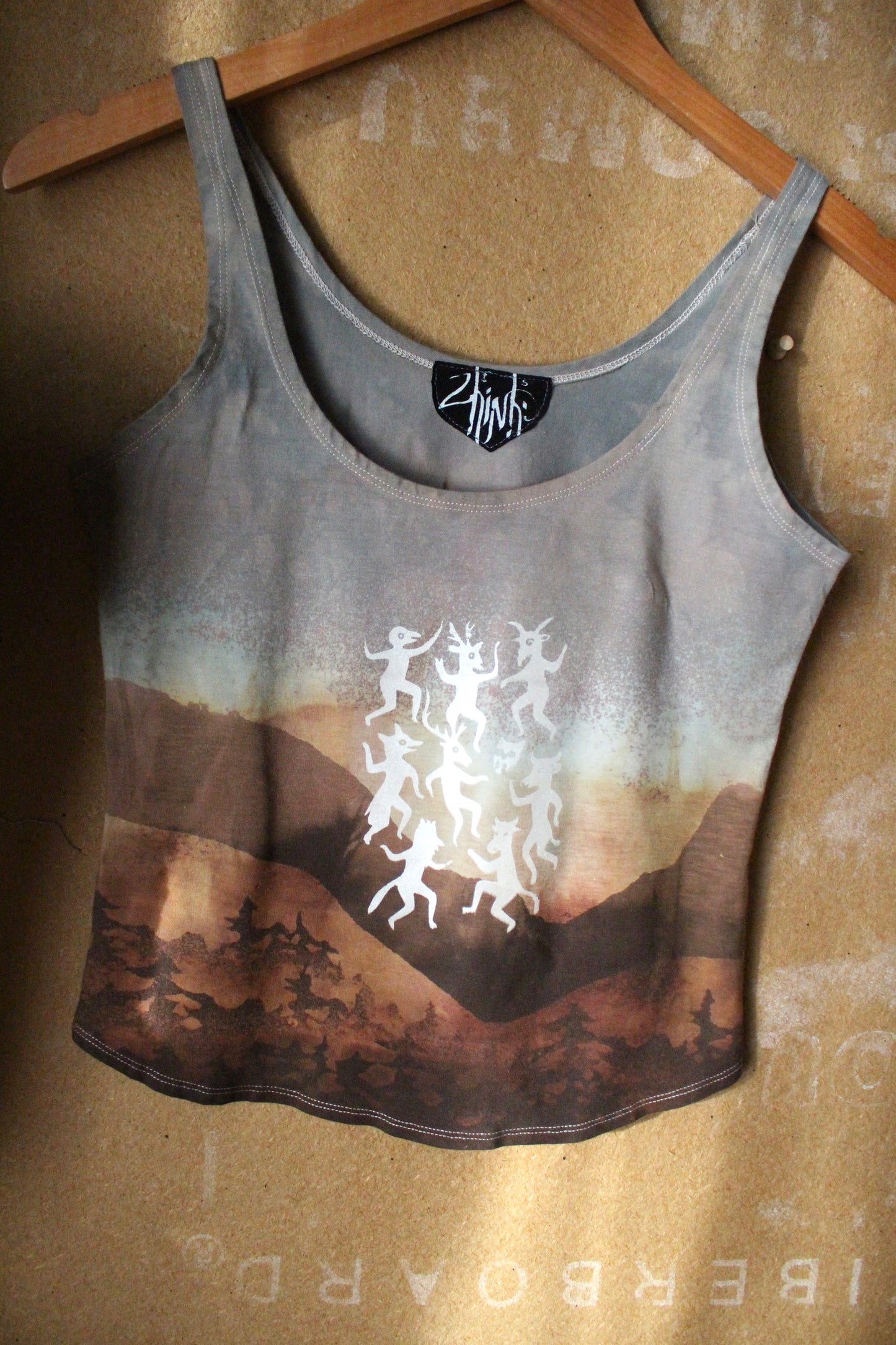 Small-  Celebration Of life -Soothe Landscape Tank - Lightweight - 66 % bamboo/Cotton /4% Spdx