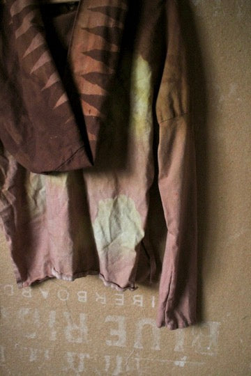 Small- Mustard/Mauve/Clay Skies -Slouchy Long sleeve Hoodie  - Oversized Hoodie - 100% oRganic cotton