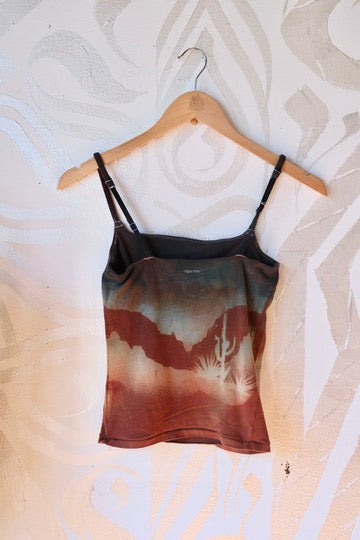 Small- Moon Glow Over the CanyonCami Tank Top - 91% organic cotton and 9% elastane
