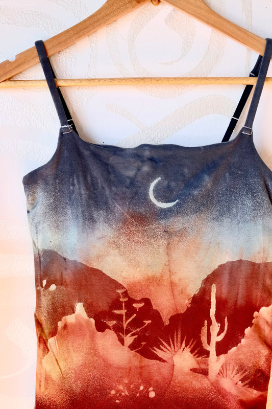 Medium- Sedona Desert Night Hike- Cami Tank Top - 91% organic cotton and 9% elastane
