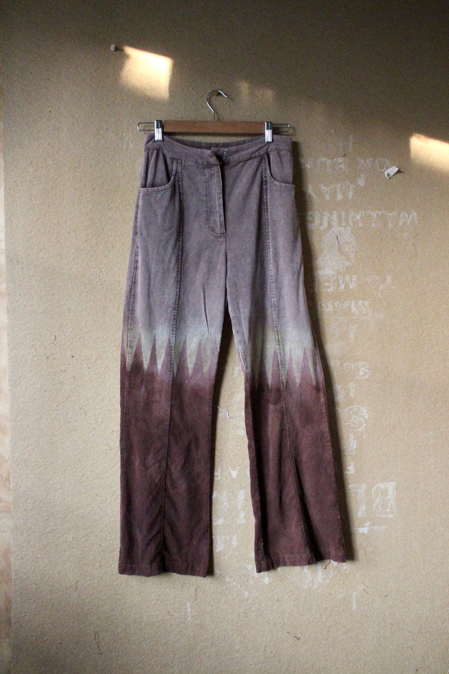 Small - Size 2- Mountains - Cordurouy Pants - 100% cotton (Slight stretchy)Regenerazhinh -