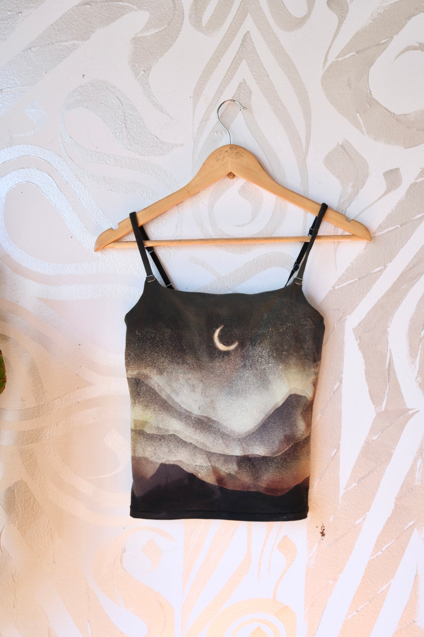 Medium - Stark Foggy Eve - Cami Tank Top - 91% organic cotton and 9% elastane
