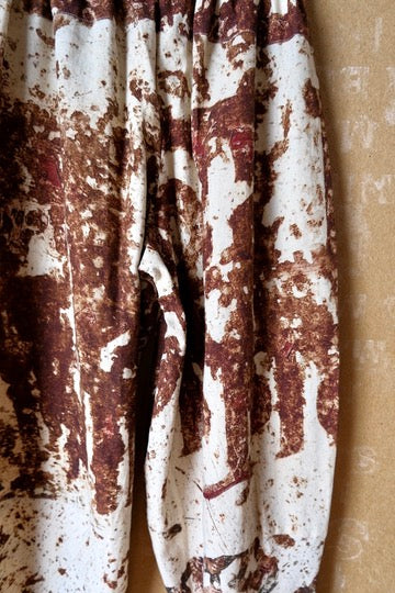 Rusty Hindi Sign - Parachute Pants -RTS- OXIDATION OF THE WORLD Collection - 100% Organic Rain fed Kala Cotton - Hand loomed