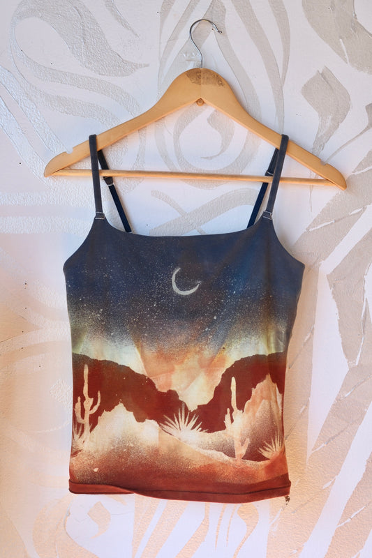 Large- Sedona Desert Hike 2- Cami Tank Top - 91% organic cotton and 9% elastane