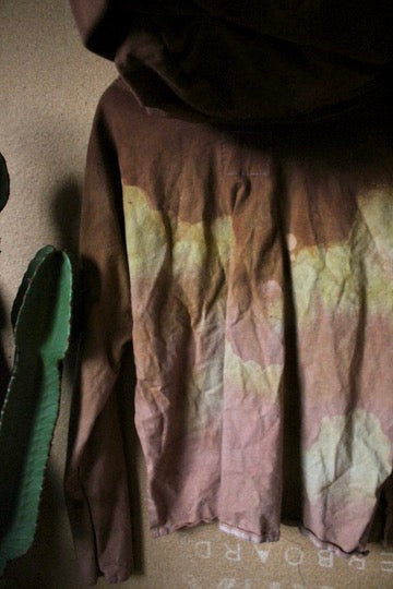 Small- Mustard/Mauve/Clay Skies -Slouchy Long sleeve Hoodie  - Oversized Hoodie - 100% oRganic cotton