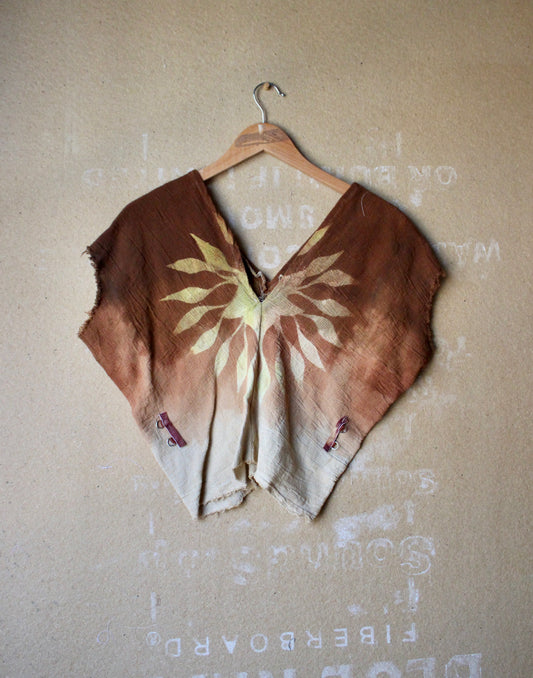 Reserved for Breana -MTO- Solar Henka - 100% Open woven Cotton - Deadstock Fabric - Tie Back Cinch Option