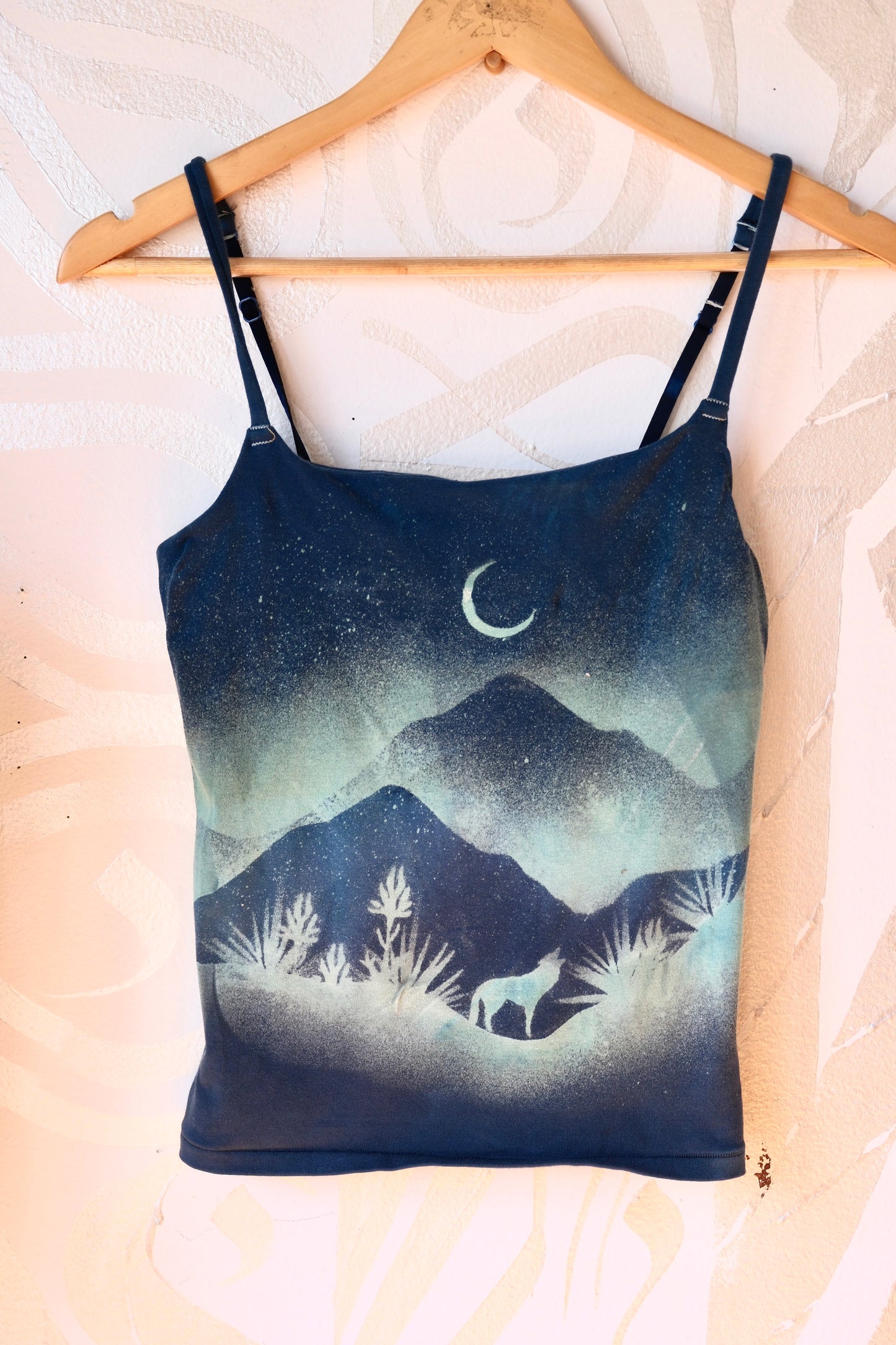 Medium - Goodnight Moon - Cami Tank Top - 91% organic cotton and 9% elastane